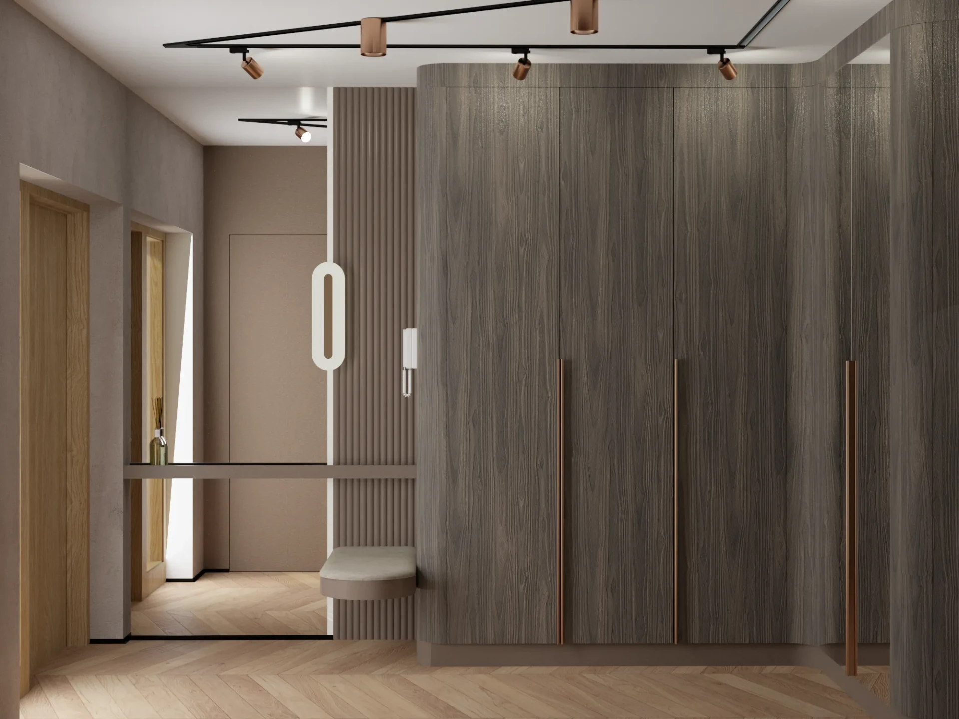 panele-dekoracyjne-lustro-na-scianie