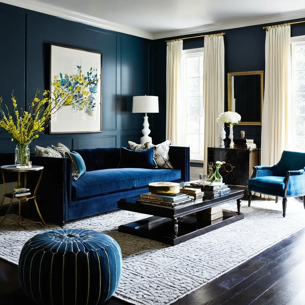 salon-z-granatowa-sciana-i-sztukateria