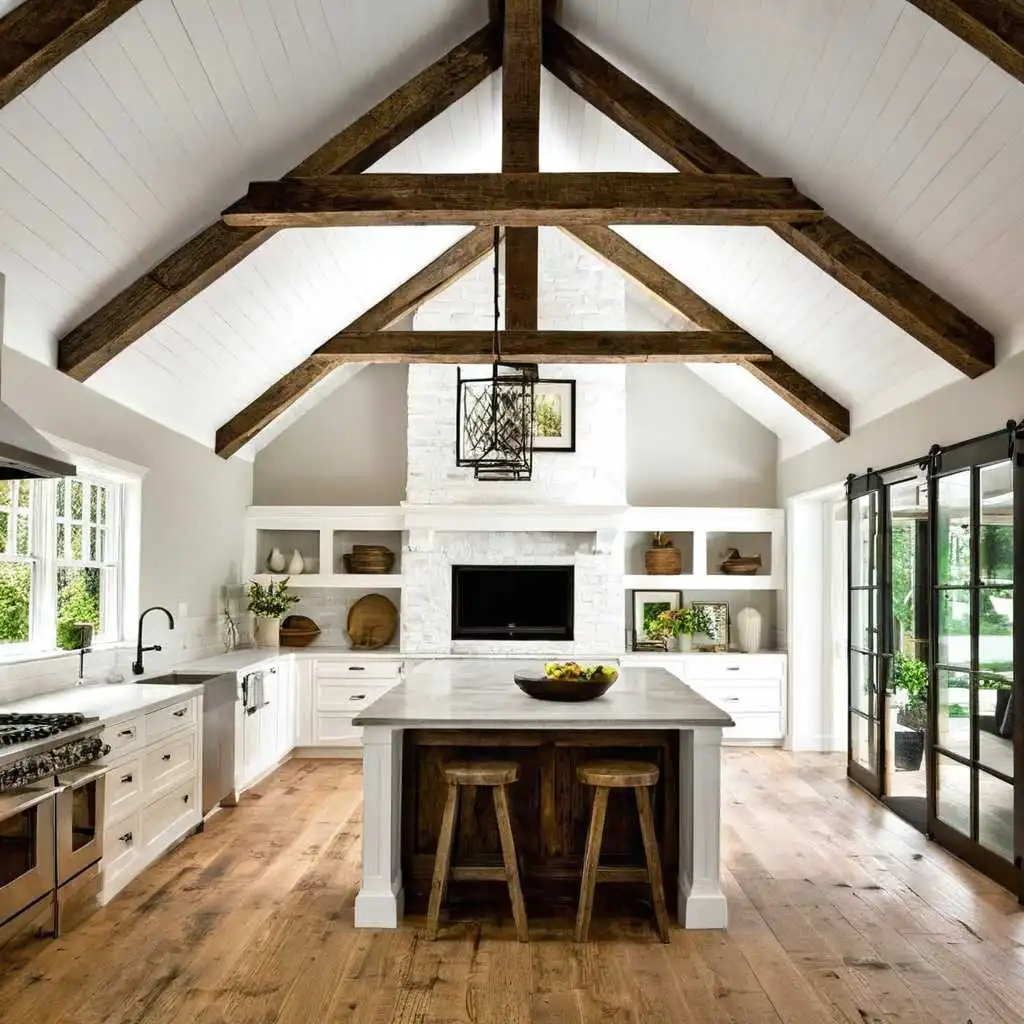 stodoła remont domu belki drewniane